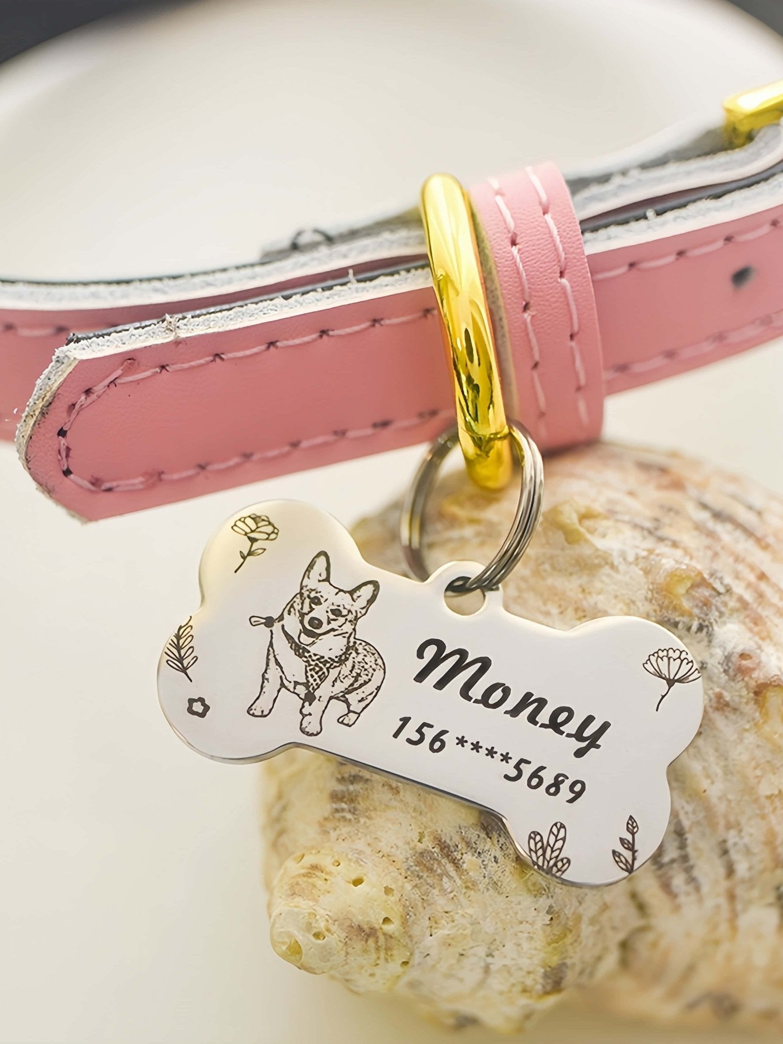 Custom Pet Tag - Classic Bone