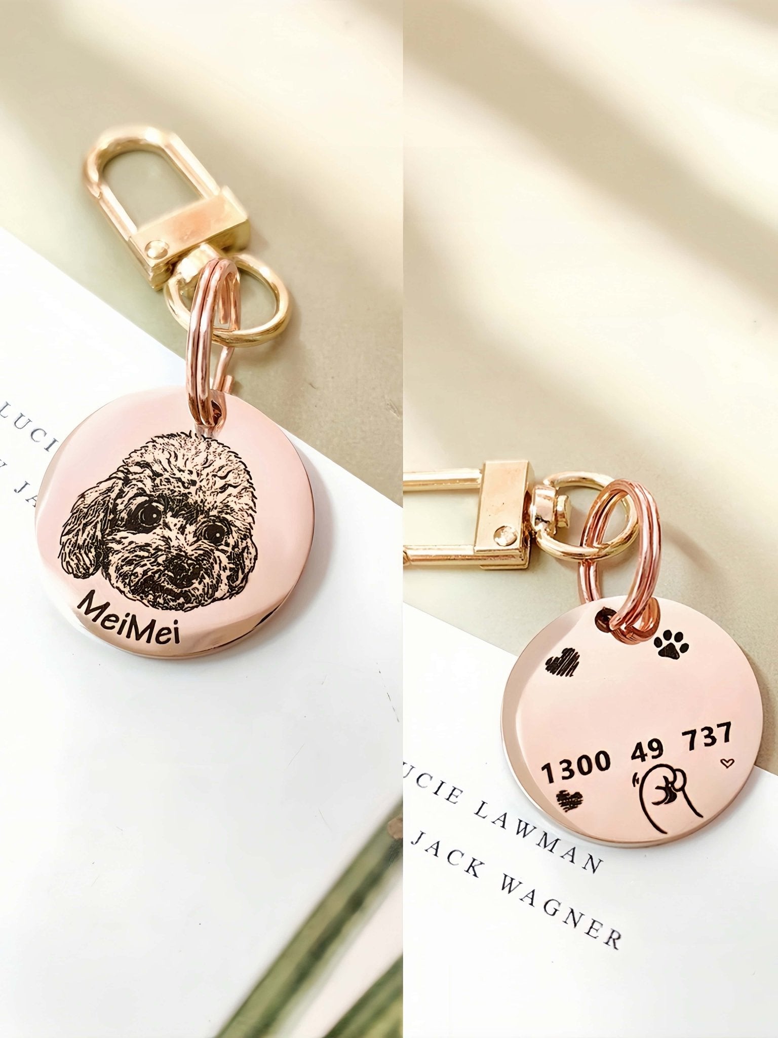 Custom Pet Tag - Vintage Medal