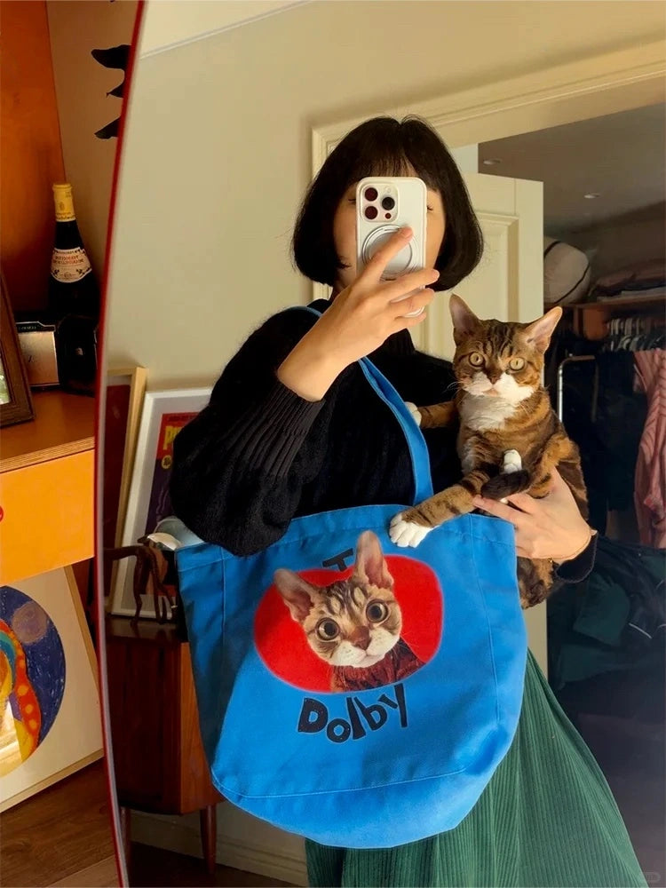 Custom Pet Photo Tote Bag