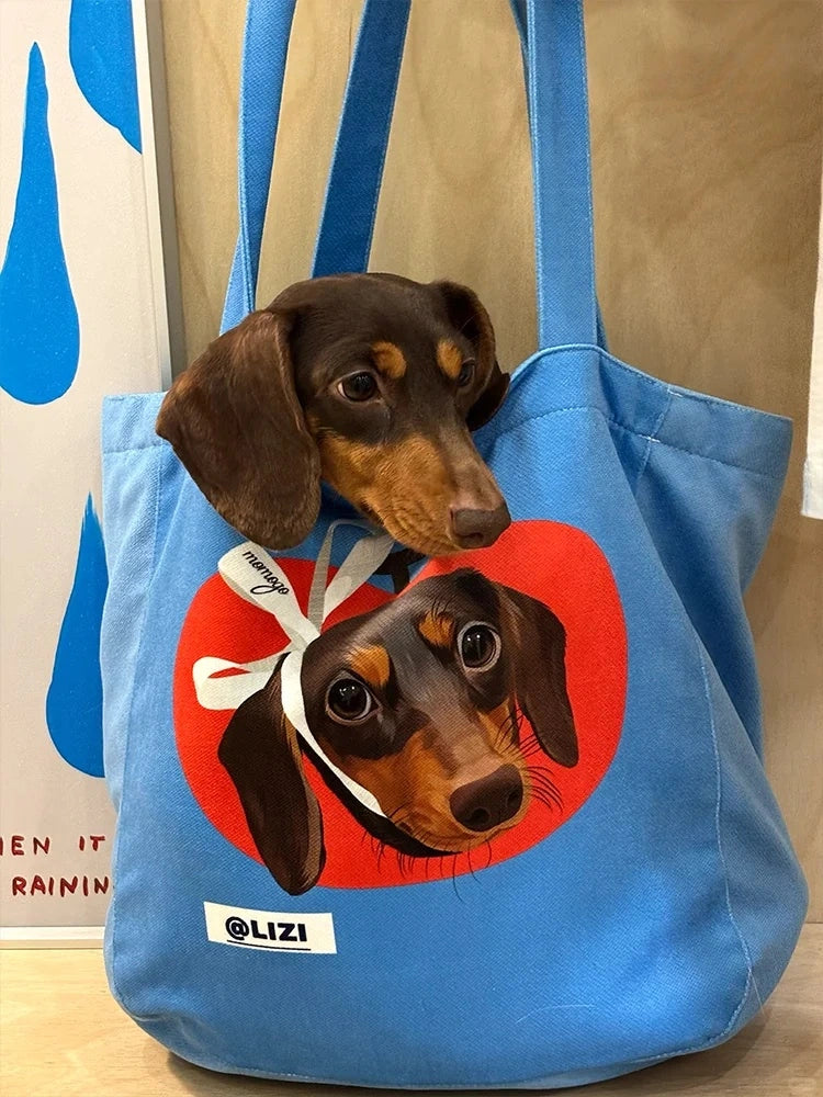 Custom Pet Photo Tote Bag