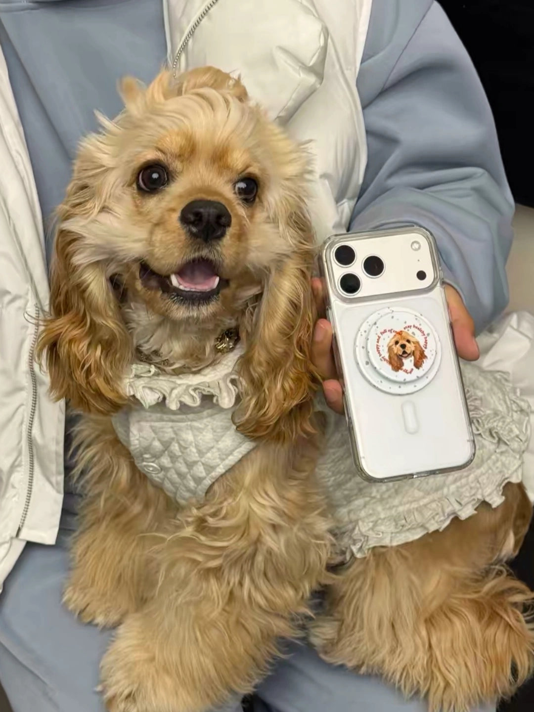 Personalized Pet Photo Art MagSafe Phone Grip