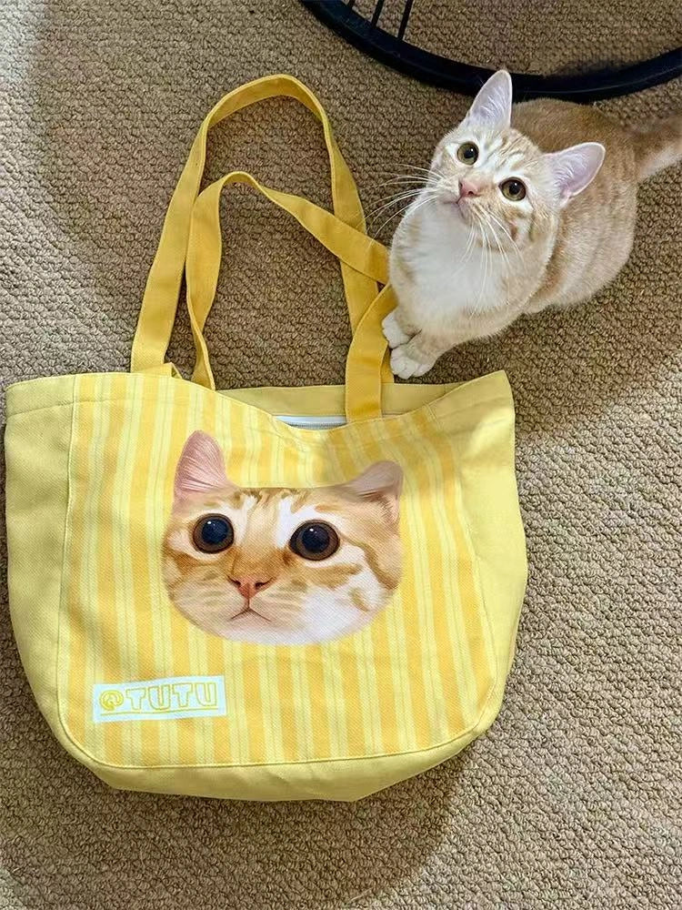 Personalized Pet Photo Art Tote Bag
