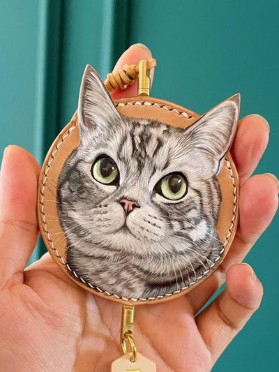 Custom 3D Carved Pet Leather Charm