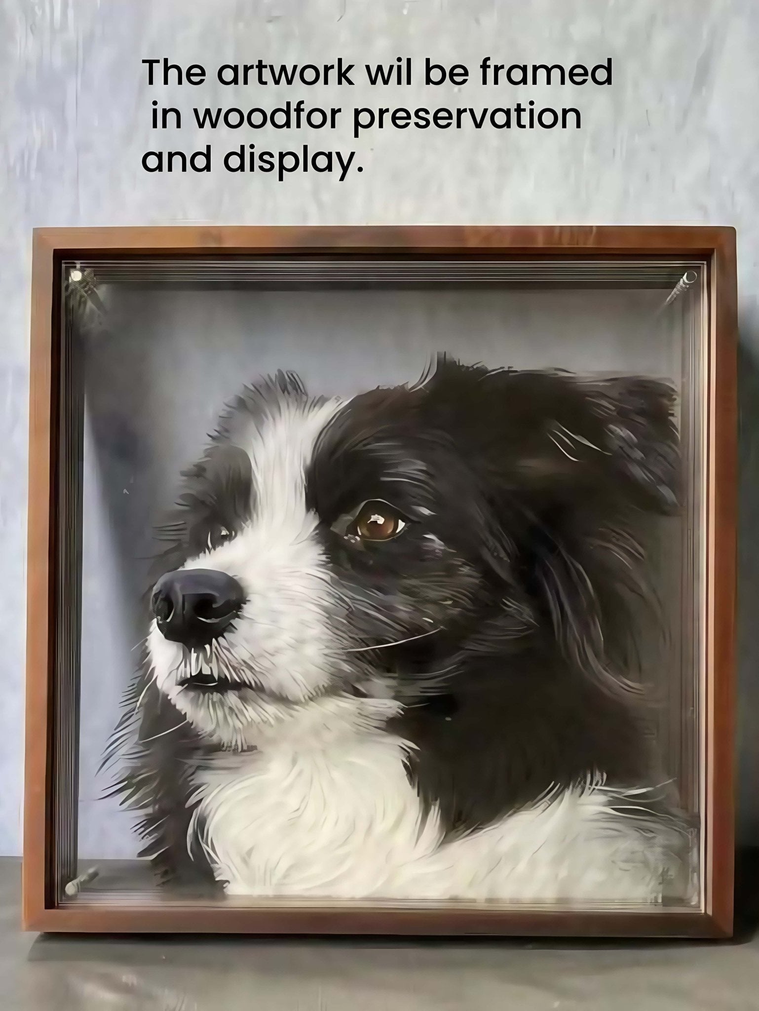 Custom Layered Glass Pet Portraits