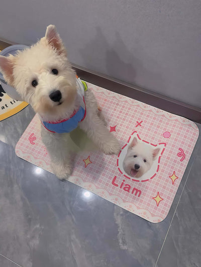 Custom Pet Food Mat (Rectangle)