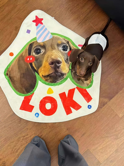 Custom Pet Mat (Playful Shape)