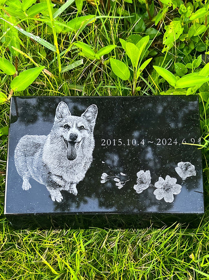 Custom Pet Memorial Stone - Trapezoidal Shape