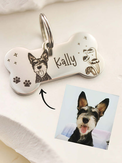 Custom Pet Tag - Classic Bone
