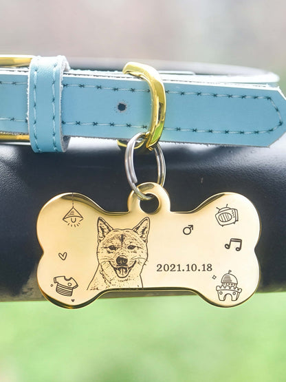 Custom Pet Tag - Classic Bone