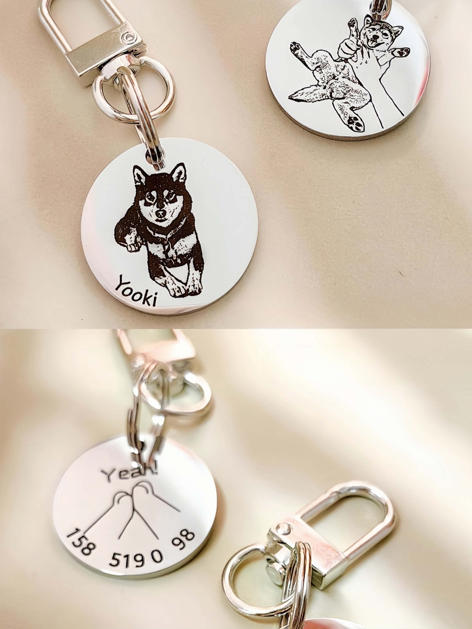 Custom Pet Tag - Vintage Medal