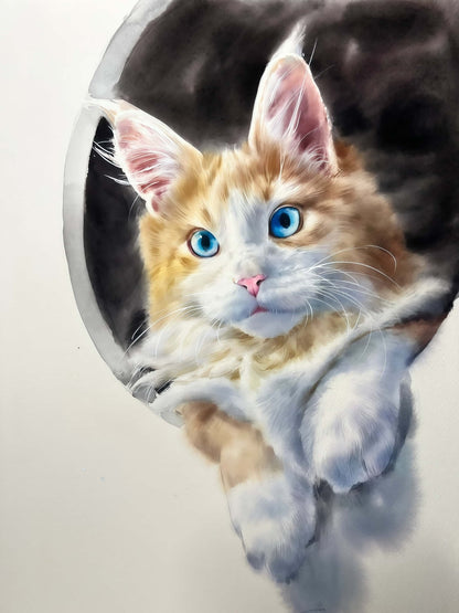 Custom Pet Watercolor Portraits