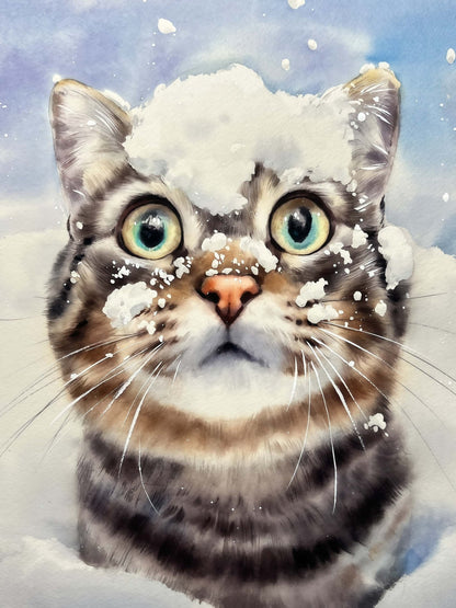 Custom Pet Watercolor Portraits