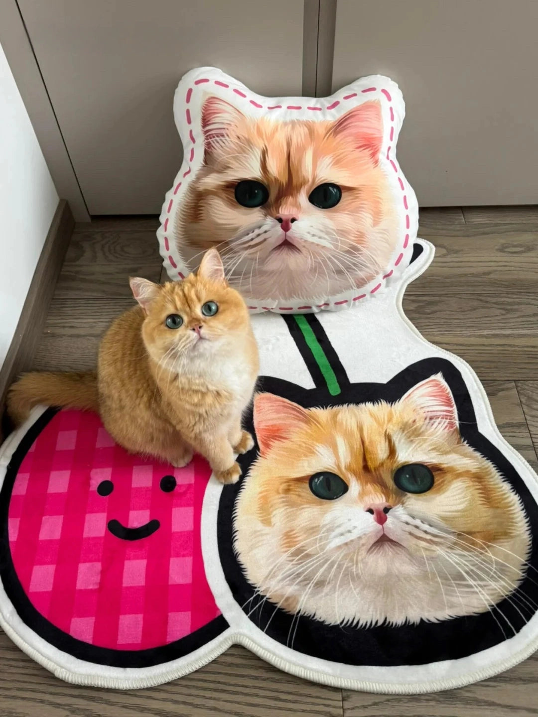 Personalized Pet Photo Art Irregular Shape Rug