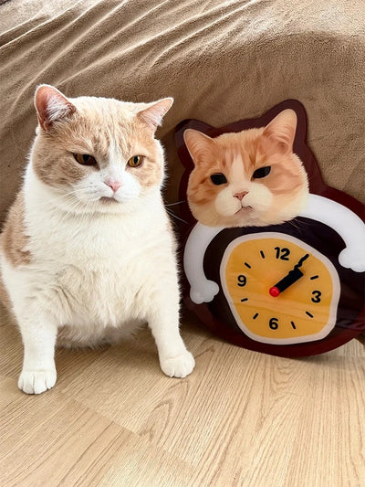 Personalized Pet Photo Art Clock