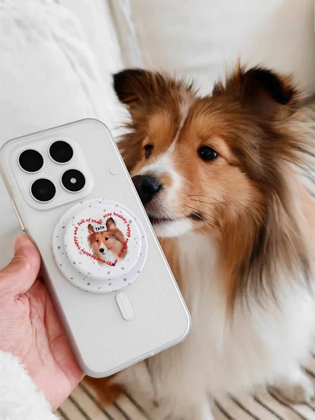 Personalized Pet Photo Art MagSafe Phone Grip
