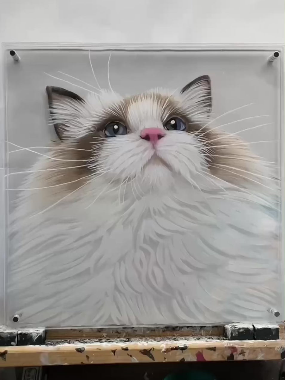 Custom Layered Glass Pet Portraits