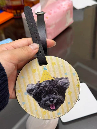 Personalized Pet Photo Art Luggage Tag