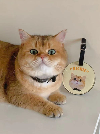 Personalized Pet Photo Art Luggage Tag