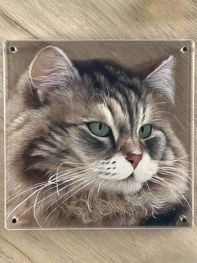 Hand-Drawn Custom 3D Layered Pet Portrait