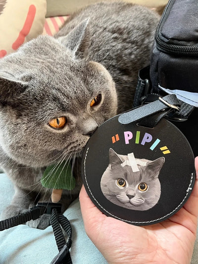 Personalized Pet Photo Art Luggage Tag
