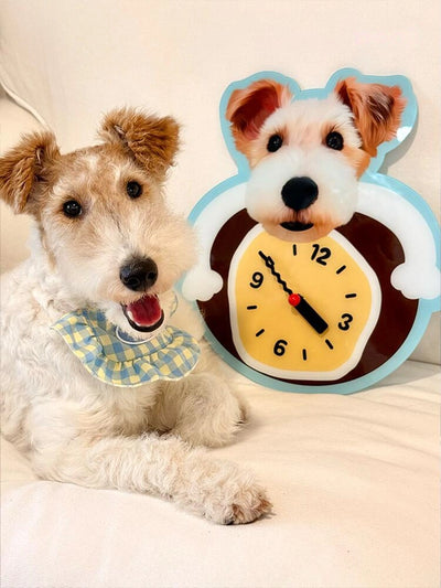 Personalized Pet Photo Art Clock