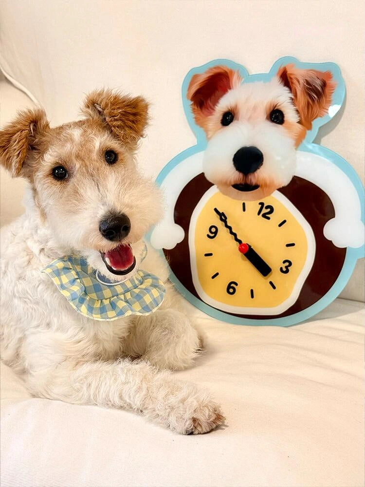 Personalized Pet Photo Art Clock